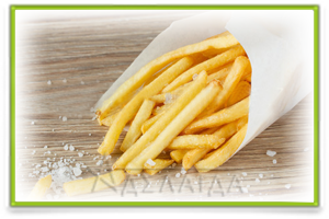Photo of healthy french fries dishes